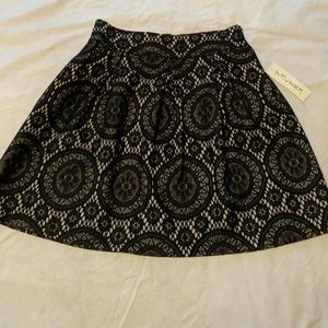 Black and tan skirt